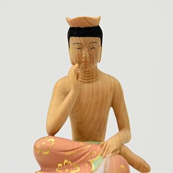 Amazon｜海宇工芸(kaiu art) 小仏-広隆寺形【弥勒菩薩半跏思惟像
